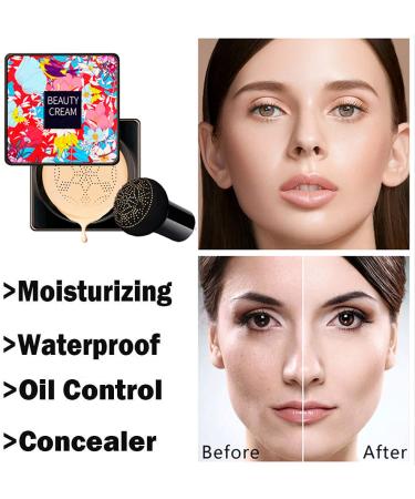 ZDHSOY Mushroom Head Air Cushion CC Cream - Long Lasting Nude Makeup Foundation - Buy Online on GoSupps.com
