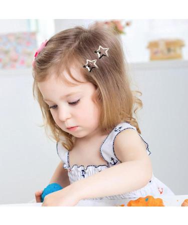 25 Pieces Star Hair Clips 2000s Y2K Accessories Silver Hair Barrettes Non-Slip Star Snap Hair Pins for Girls Women - Buy Online on GoSupps.com