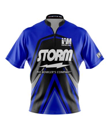 Logo Infusion Dye-Sublimated Bowling Jersey (Sash Collar) - I AM Bowling Fun Design 2027-ST - Storm X-Large
