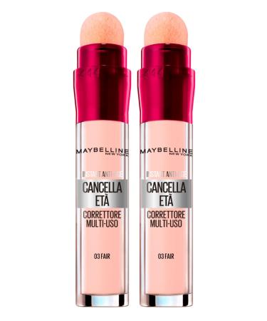 2x Maybelline New York L'Age Multifunction Liquid Concealer Color 03 Fair 2 Concealers