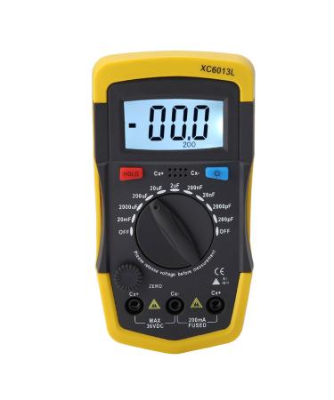 Compact Lightweight LCD Capacitance Meter Tester with Large Screen High Range 0.1pf to 20000uf