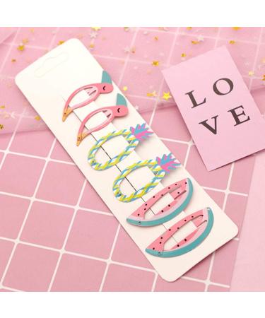 Lurrose 24pcs Cute Metal Hair Snap Clips - Fruit & Animal Cartoon Hairpins for Kids & Girls - Stylish Hair Accessories for Every Occasion - Buy Online on GoSupps.com