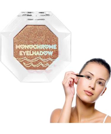 Nude Eyeshadow - Single Eyeshadow | Highly Pigmented Glitter Sparkling Naturing-Looking Champagne Eye Eyeshadow Palette Kagrote 103#champagne Gold Fan - Buy Online on GoSupps.com