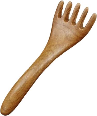 Wooden Scalp Massage Comb | Five-Claw Multi-Purpose Head Massager for Hair Growth | Durable Guasha Tools & Wear-Resistant Head Scratchers for Body & Neck - Buy Online on GoSupps.com