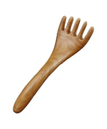 Massage comb made of wood five-claw-multifunction head massager scalp stress relax made of wood robust head scratch portable head massage device for neck legs moisture remove