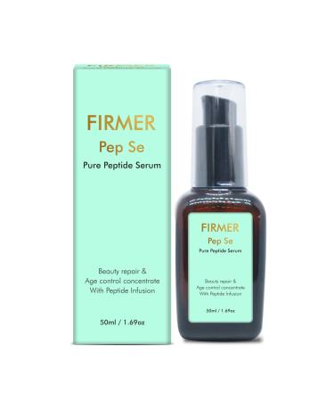 Firmer Pure Peptide Serum Boosts Collagen Elastin Reduces Fine Lines & Wrinkles Youthful Appearance Skin Tightening Firming Hydrating & UV Repair Face & Neck serum for Men & Women-50 ML