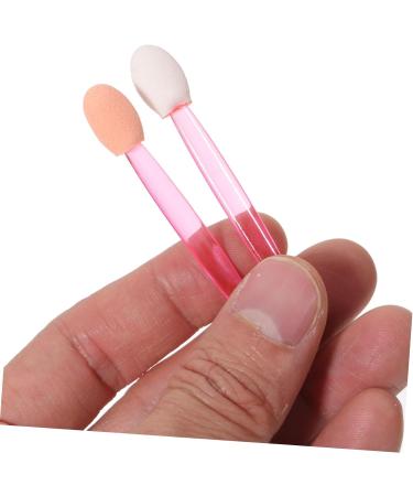 MUSISALY 100pcs Eye Shadow Stick Double Ended Makeup Brush Sponges Makeup Comestic Mini Para Emulsion Pink 6.20X0.50X0.50CM Pink - Buy Online on GoSupps.com