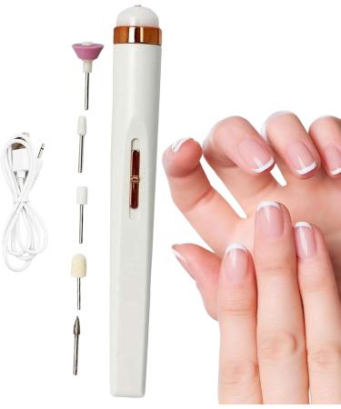 Electric manicure pedicure nail polymers ergonomic highspeed nail file with polishing function for family friends White - Buy Online on GoSupps.com