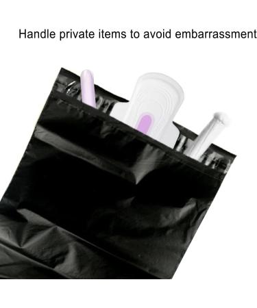 Personal Disposal Bags 200 Pcs Disposable Sanitary Bags Self-Sealing Seals Sanitary Disposal Bags Privacy Protection Disposal Sanitary Napkins Tampons-Black Black 200 PACK - Buy Online on GoSupps.com