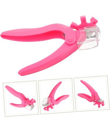 Healeved Fake Nails Scissors Trimmer Nail Clippers Nail Tips Nail Art Tool Stainless Steel Nail Clipper Fingernail Manicure Tool Nail Art Clipper Nail Flakes Plastic Lengthen Pink - Buy Online on GoSupps.com