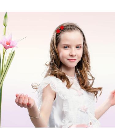 18-Piece Children Hair Bow Clips Set - Red Hair Accessories for Girls - Perfect for Christmas, Birthday, Children's Day Gift - Buy Online on GoSupps.com