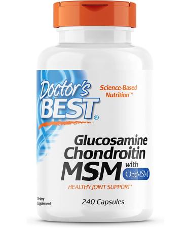 Doctor's Best Glucosamine Chondroitin MSM with OptiMSM 240 Veggie Caps