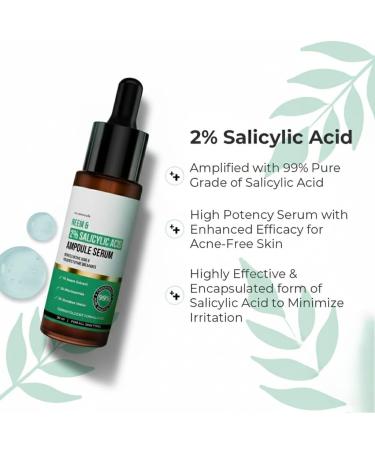 Dr Sheth Neem & BHA Spot Clarifying Serum For Clear Spot-Free Skin With 2% Salicylic Acid Niacinamide Neem Oil | Spot Treatment Face Serum For All Skin Types | For Women & Men -30ml - Buy Online on GoSupps.com