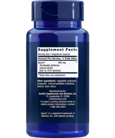 Life Extension Uric Acid Control - 60 Vegetarian Capsules for Healthy Joint Support - Buy Online on GoSupps.com
