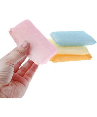 4pcs/Set Soft Sponge Scouring Pads Dish Bowl Kitchen Cleaning Scrub Scrubber Pad Brush On Nail for Acrylic Nails Long Lasting - Buy Online on GoSupps.com
