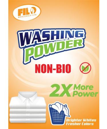 Filo Non Bio Washing Powder 10kg - Gentle Hypoallergenic Non-Bio Laundry Detergent - Big Value Pack for 500 Washes - Non Biological Stain Remover - Skin Friendly Non Toxic Laundry Cleaner - Buy Online on GoSupps.com