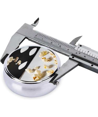 Cinema Clapboard & Popcorn Mini Round Pill Box - 3 Compartment Travel Organizer for Medicine & Vitamins | Portable Pill Case for Home & Office Use - Buy Online on GoSupps.com