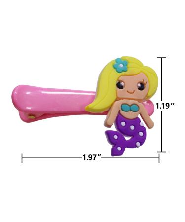 12 Pack Mermaid Pattern Hair Clips for Girls - RELIGES Kids Hair Accessories Alligator Clips for Thick Hair - Teens, Kids, Babies (Mermaid) - Buy Online on GoSupps.com