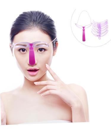 TOVINANNA 2pcs Set Three-dimensional Eyebrow Card Brow Shaping Stencil Tool Miss Eyebrow Marks mediumx2pcs Violetx2pcs - Buy Online on GoSupps.com