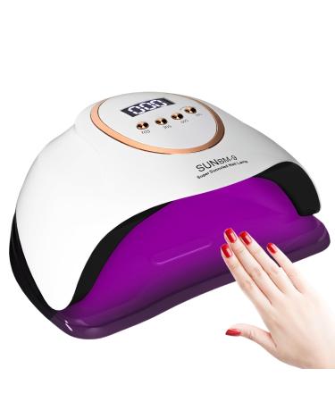 UV LED Nail Lamp 280W Nail Curing Lamps for Gel Polish with Automatic Sensor/4 Timer Setting Led Nail Dryer Professional Nail Art Drying Tools for Fingernail and Toenail