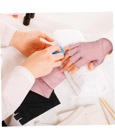 POPETPOP 2 Pairs Uv Gloves Nail Art Gel Nails Gel Gloves for Gel Manicure Nail Gloves Uv Sun Protection Gloves Nail Art Accessory Nail Art Accessories Anti Gloves Anti- up Cotton - Buy Online on GoSupps.com