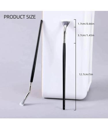 2024 new mascara brush eyelash comb folding angle fan eyelash brush eyelash brush separator eyelash comb separator makeup brush tool soft angle fan eyelash brush 1pcs - Buy Online on GoSupps.com