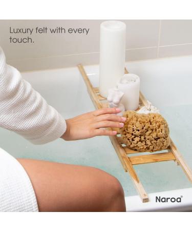 Naroa Natural Sea Sponge for Bathing | Firm Exfoliating Body Scrubber | Eco-Friendly & Renewable | Medium Size | Men & Women - Buy Online on GoSupps.com