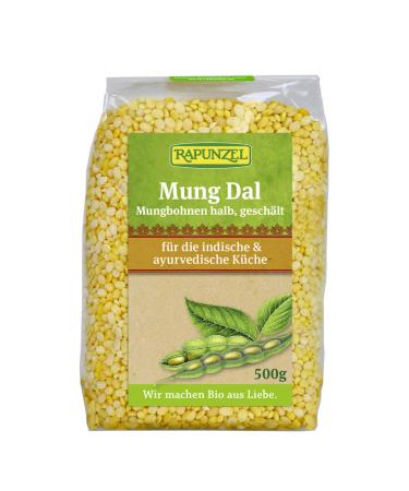 Rapunzel - Mung Dal mung beans half peeled - 0.5 kg - pack of 6