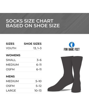 Pittsburgh Steelers Charcoal V Curve Crew Socks - Men's & Women's Game Day NFL Socks (Medium) - Buy Online on GoSupps.com