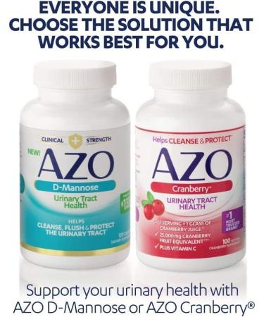 AZO Cranberry Pro Urinary Tract Health Supplement 600mg PACRAN 1 Serving More Than 1 Glass of Cranberry Juice 100 CT + D Mannose Urinary Tract Health Cleanse Flush & Protect The Urinary Tract 120 - Buy Online on GoSupps.com