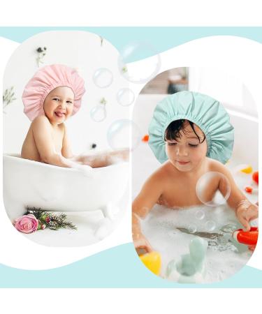 Welrog Waterproof Shower Hoods for Women | Reusable Adjustable Shower Caps for Men & Women | 2 Pack Rosa & Lila - Buy Online on GoSupps.com