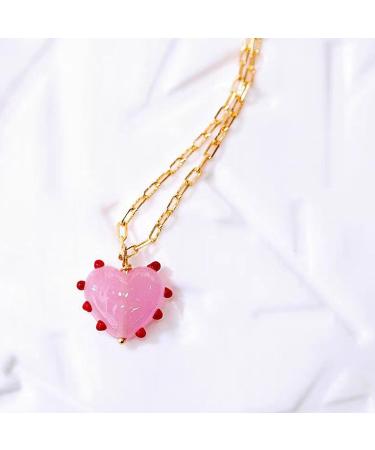 SOUTHJIELING Exquisite Glaze Pendant Necklace | Handmade Alloy | Adjustable Chain for Party & Daily Wear | Elegant Black Accessory - Buy Online on GoSupps.com