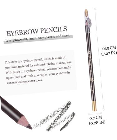 Mikinona 8pcs Pencil Sharpener Eyebrow Pencil Lady Tools Black Colored Pencils Eyebrow Pencils Wooden 1 count (Pack of 1) Coffee - Buy Online on GoSupps.com