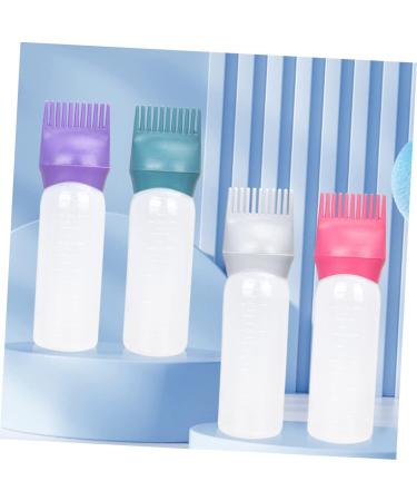 iplusmile Lot de 6 Flacons Applicateurs Peigne 100 Ml Plastique Vert Fonc et Violet Fonc pour Coloration et Huile Capillaire Usage Professionnel et Particulier pour Teinture - Buy Online on GoSupps.com
