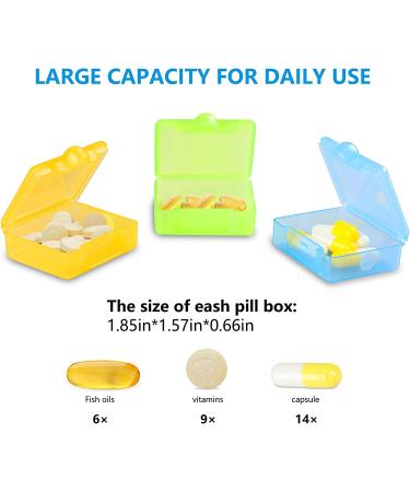ZHIYUANFANG Weekly Pill Organizer - Large 7 Day Pill Box for Vitamins/Medication - Portable & BPA Free (Black) - Buy Online on GoSupps.com