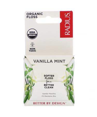 RADIUS organic dental floss vanilla mint 50 m 1 pack