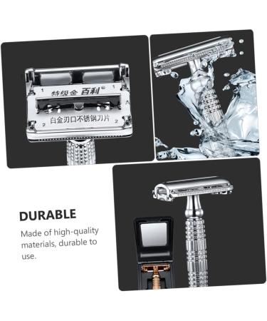 Minkissy Double-Sided Safety Razor | Manual Shaving Razor for Smooth Close Shaves | Ideal for Face & Beard - Buy Online on GoSupps.com