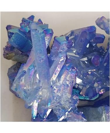 Crystal Cluster Quartz Titanium Aura Flower Natural Stones and Minerals Stone Decoration for Home Crystal 180-200g - Buy Online on GoSupps.com