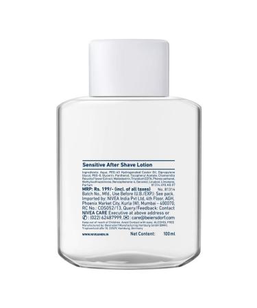 Nivea For Men Sensitive After Shave Lotion - 100 ML | Soothing Relief for Sensitive Skin - Shop Internationally - Buy Online on GoSupps.com
