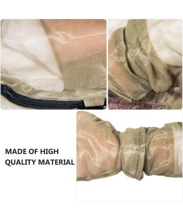 BESPORTBLE Lightweight Summer Bug Jacket with Hood | Mesh Netting Cover | Outdoor Protector | Light Green - Buy Online on GoSupps.com