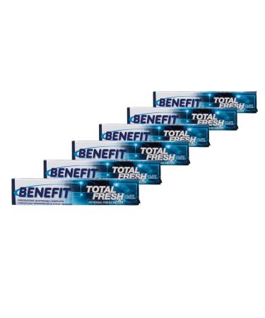 BENEFIT Benefit Total Fresh Intense Freshness Gel Toothpaste Complete Daily Prevention 75ml Pack of 6