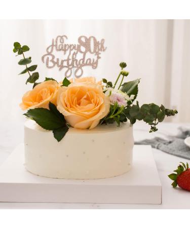 CHEERYMAGIC Happy 80th Birthday Cake Topper Rose Gold Glitter 80th Birthday Cake Decorations Happy Birthday Cupcake Toppers for Birthday Anniversary Party Decorations A4-SRDGZS (Rose Gold) - Buy Online on GoSupps.com