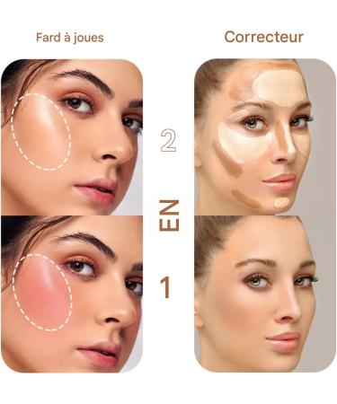  G n rique Blush Palette Sleek Elegant Versatile and Concealer Compact Cream Contour Foundation 12 Natural Shades | Multipurpose Outdoor Indoor Utility Durable - Buy Online on GoSupps.com