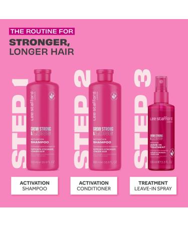Lee Stafford Grow Strong & Long Hair Regrowth Shampoo | Sulphate Free Hair Growth for Men & Women | Anti Hair Loss & Thinning | 500 ML - Buy Online on GoSupps.com