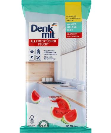 Watermelon all-purpose Wipes 2 packs x 50 pieces - Hygienic Cleanliness for at home and on the go/Germany - Buy Online on GoSupps.com