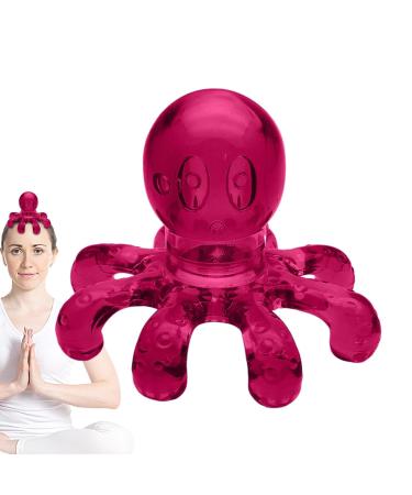Generic scalp massager-octopus head massage device hand massager head massager scalp massager hair growth portable hair care for body relieves headache headache red