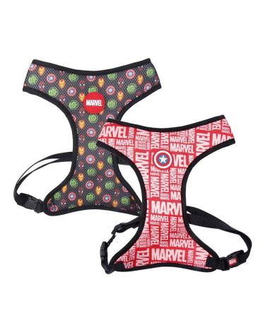 Cerd - for fan pets - high -quality breast dishes printed with marvel motifs |Made from 100% polyester constant fabric and small metal pendants - officially licensed by Marvel