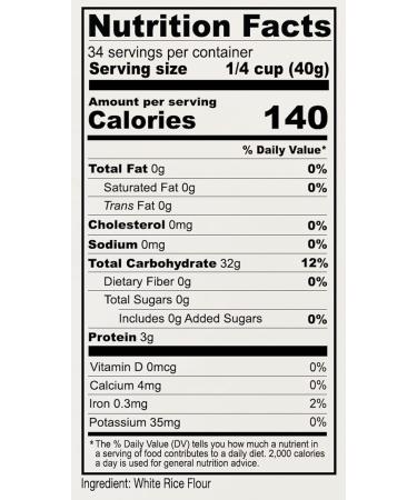 Anthony's Premium White Rice Flour 3 lb - Gluten Free, Non GMO, Unbleached - Buy Online on GoSupps.com