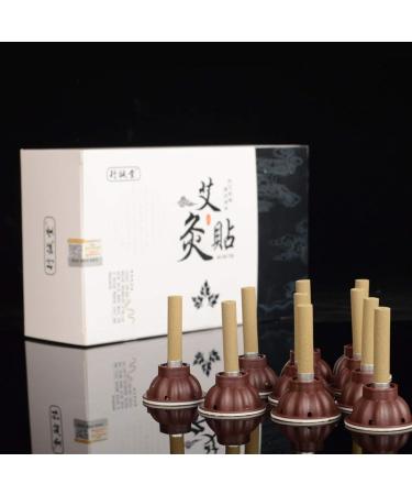 BANGHA Moxa Rolls - 60pcs Self-Adhesive Smokeless Moxibustion Stick for Acupuncture Massage Therapy - Buy Online on GoSupps.com
