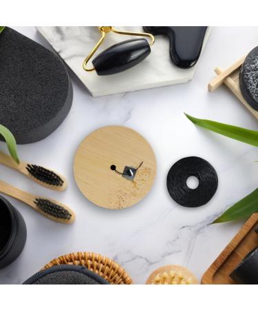 Buy Charcoal Dental Floss with Bamboo Holder | Eco-Friendly Mint Thread for Fresh Breath - International Shipping - Buy Online on GoSupps.com